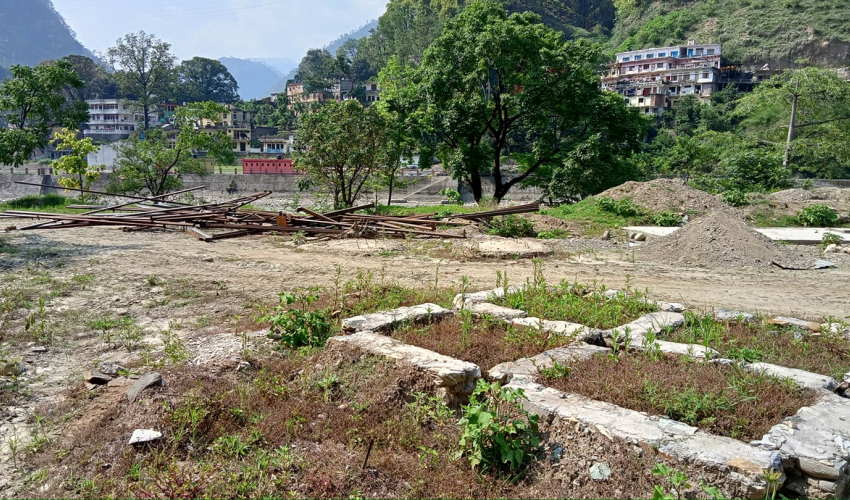 दार्चुलाको जोलजीविमा सशस्त्र प्रहरीको भवन निर्माण हुँदै 